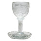 Kiddush Cup - Crystal Glass with White Stone Accents