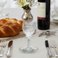 Kiddush Cup - Crystal Glass with White Stone Accents
