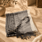 Tallit – Luxury Patterned Jewish Prayer Shawl with Tekhelet Tzitzit | Blue & Gold or Gray & White