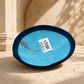 Kippah – Navy Blue Corduroy Kippah with Embroidered Teddy Bear | Kids Yarmulke