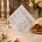 Acrylic Birkat Hamazon Stand - Gold (Ashkenaz)
