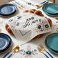 Challah Cover - Embroidered Floral Faux Leather
