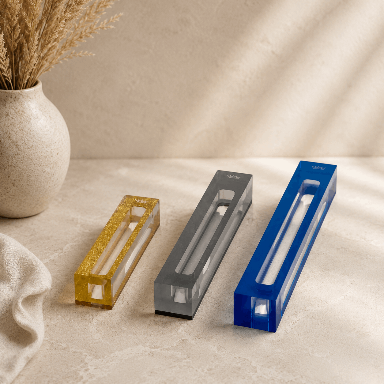 Mezuzah Case – Clear Acrylic Mezuzah | Fits 3.5", 4.3" or 5.5" Klaf