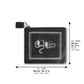 Tefillin Bag – Black Faux Leather with Silver Tefillin Embroidery | Elegant Zippered Design