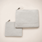 Tallit & Tefillin Bag Set - Corduroy "Yevarechecha" White Edition