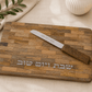 Challah Tray with Knife - Luxury Mango Wood