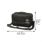 Tallit Bag – Black Faux Leather Tallit & Tefillin Carrying Bag | Silver Crown Design