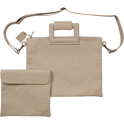 Tallit and Tefillin Bag - Linen-Texture Faux Leather