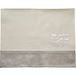 Elegant White & Silver Faux Leather Challah Cover - Luxury Embossed Design