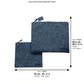 Tallit and Tefillin Bag – Luxury Blue Faux Leather Set | Elegant Textured Design