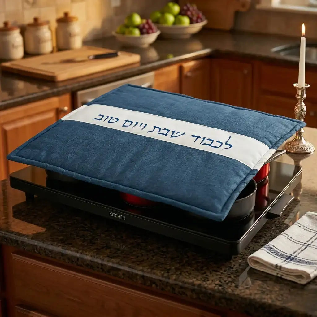 Hot Plate Cover – Shabbat Heat-Retaining Cover | Blue Edition