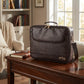 Tallit Bag - Luxury Brown faux leather with Shoulder Strap
