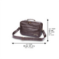 Tallit Bag – Luxury Dark Brown Tallit & Tefillin Carrying Bag | Gold Hebrew Design