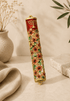 Mezuzah Case – Floral Menorah Metal Mezuzah | Fits 5.5" Klaf