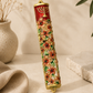 Mezuzah Case – Floral Menorah Metal Mezuzah | Fits 5.5" Klaf