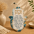 Hebrew Birkat HaBayit Hamsa Wall Decor – Light Marble Epoxy & Wood