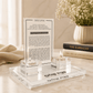 Candlesticks – Acrylic Shabbat & Yom Tov Candle Lighting Set with Hebrew & English Prayer | Complete Shabbat Set