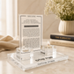 Candlesticks – Acrylic Shabbat & Yom Tov Candle Lighting Set with Hebrew & English Prayer | Complete Shabbat Set