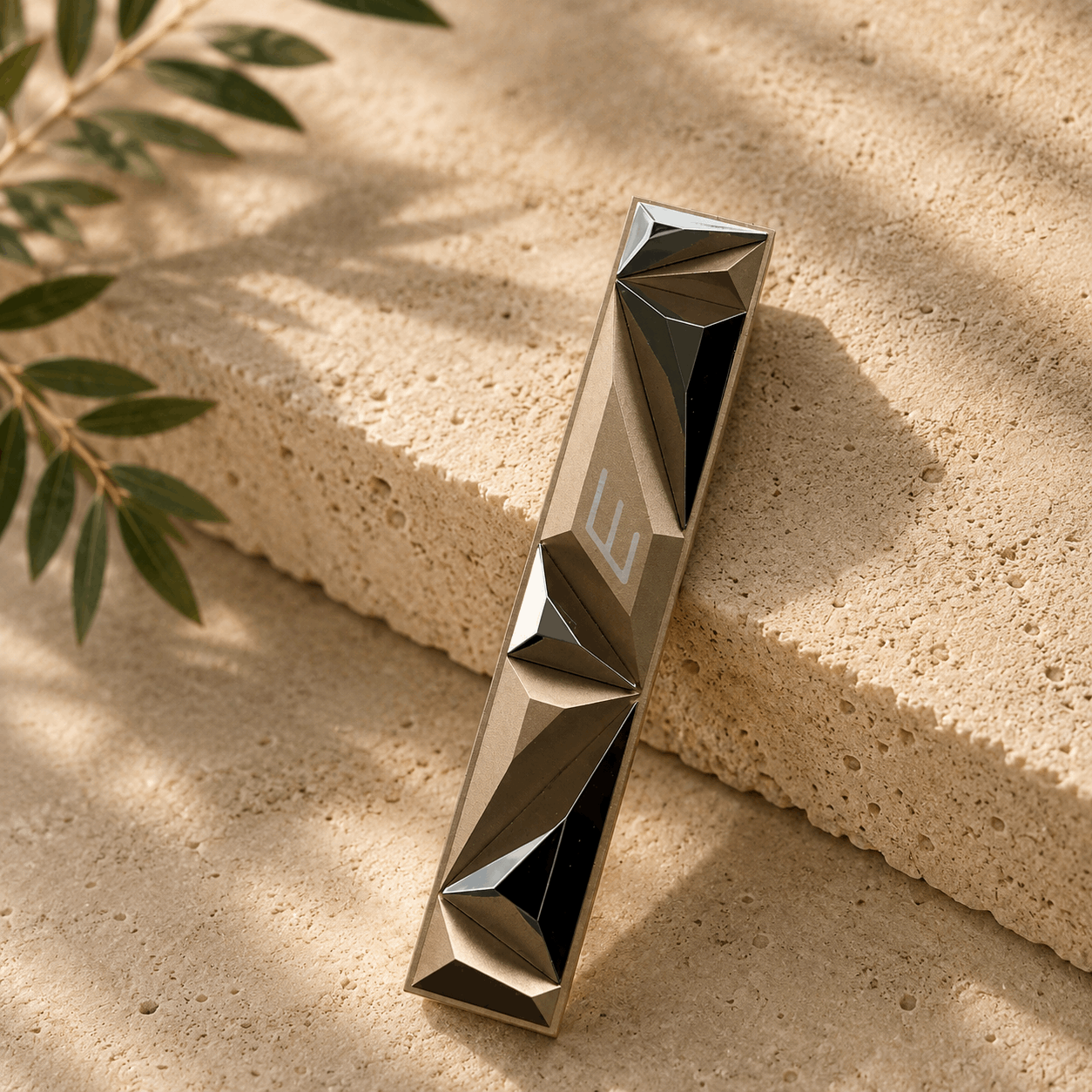 Mezuzah Case – Rose Gold Crystal Aluminum Mezuzah | Fits 4.7" Klaf