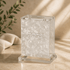 Tzedakah Box – Luxury Acrylic Pearl Marble-Effect Charity Box with Magnetic Lid | Modern Judaica