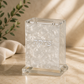 Tzedakah Box – Luxury Acrylic Pearl Marble-Effect Charity Box with Magnetic Lid | Modern Judaica