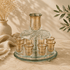 Rotating Crystal Wine Distributor - Gold Edition (8 Cups)