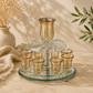 Rotating Crystal Wine Distributor - Gold Edition (8 Cups)
