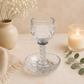 Crystal Kiddush Cup “Blessing” with Saucer