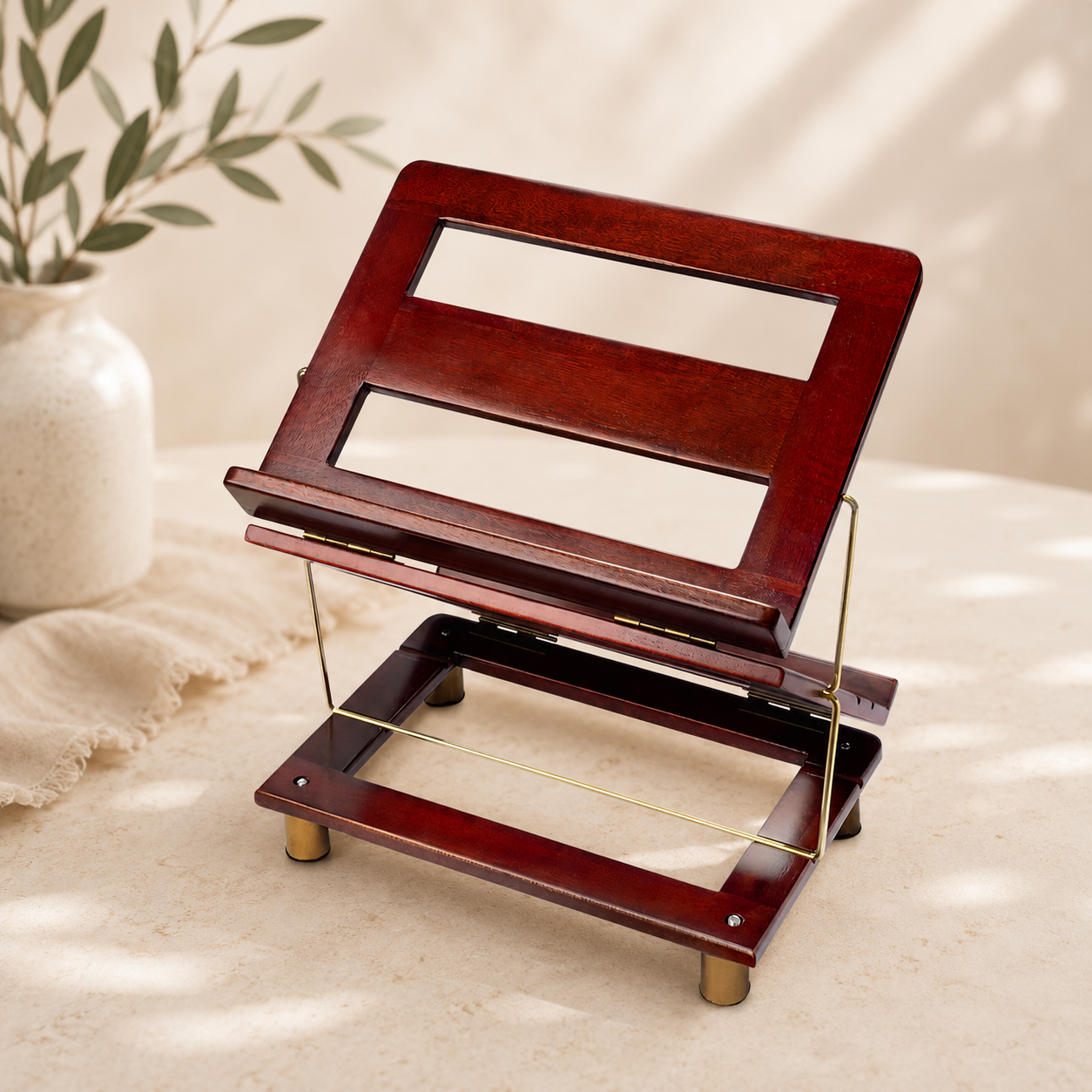 Adjustable Wooden Shtender – 3 Height Levels