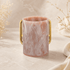 Netilat Yadayim Washing Cup - Marble Acrylic with Gold Handles
