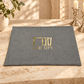 Challah Cover – Linen Shabbat & Yom Tov Challah Cover | Gold & Silver Hebrew Design
