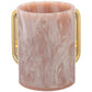 Netilat Yadayim Washing Cup - Marble Acrylic with Gold Handles - Orot Judaica