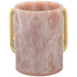 Netilat Yadayim Washing Cup - Marble Acrylic with Gold Handles - Orot Judaica