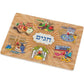 Wooden Jewish Holidays Puzzle - Kids Learning Board