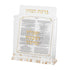 Acrylic Birkat Hamazon Stand - Gold Edition (6 Pages) - Orot Judaica