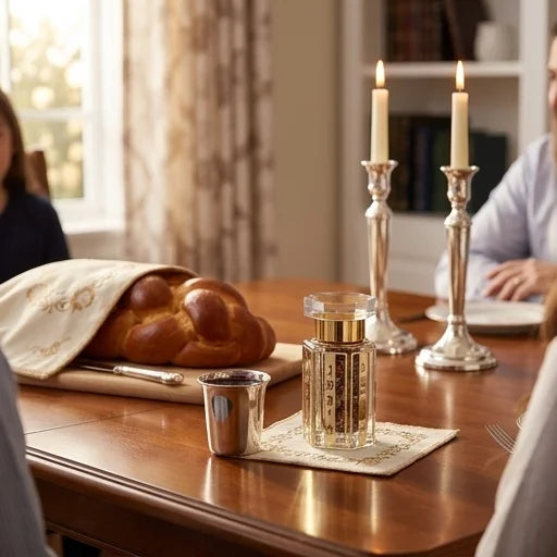 Besamim – Crystal Havdalah Spice Holder with Gold Plaque | Includes Besamim