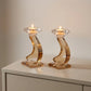 Candlesticks – Crystal Shabbat & Yom Tov Candlesticks | Flame Design