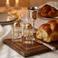 Salt Set - Crystal “Shabbat Kodesh” Gold