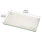 Candlestick Tray – Frosted Crystal Shabbat Candlestick Tray