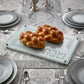Challah Tray – Glass Shabbat & Yom Tov Challah Tray