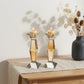 Crystal Shabbat Candlesticks - Pair
