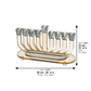 Hanukkiah – Luxury Crystal Hanukkah Menorah with Amber Accents | Modern Glass Design