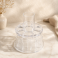 Kiddush Wine Fountain Set - Acrylic Kiddush Cup with 8 Wine Cups | Elegant Shabbat & Yom Tov Wine Dispenser
