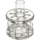 Acrylic Wine Distributor Set with 8 Cups - Silver Edition