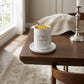 Kiddush Cup with Saucer - Modern Stone Finish