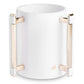 Netilat Yadayim Washing Cup - Luxury White & Gold Acrylic