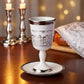 Kiddush Cup - Jerusalem Silver with Saucer