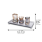 Havdalah Set – Luxury Amber Crystal Havdalah Set with Kiddush Cup, Candle Holder & Besamim Box