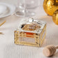 Honey Dish for Rosh Hashanah with Gold Plaque - Luxury Crystal