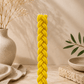 Havdalah Candle - Handcrafted Braided Design